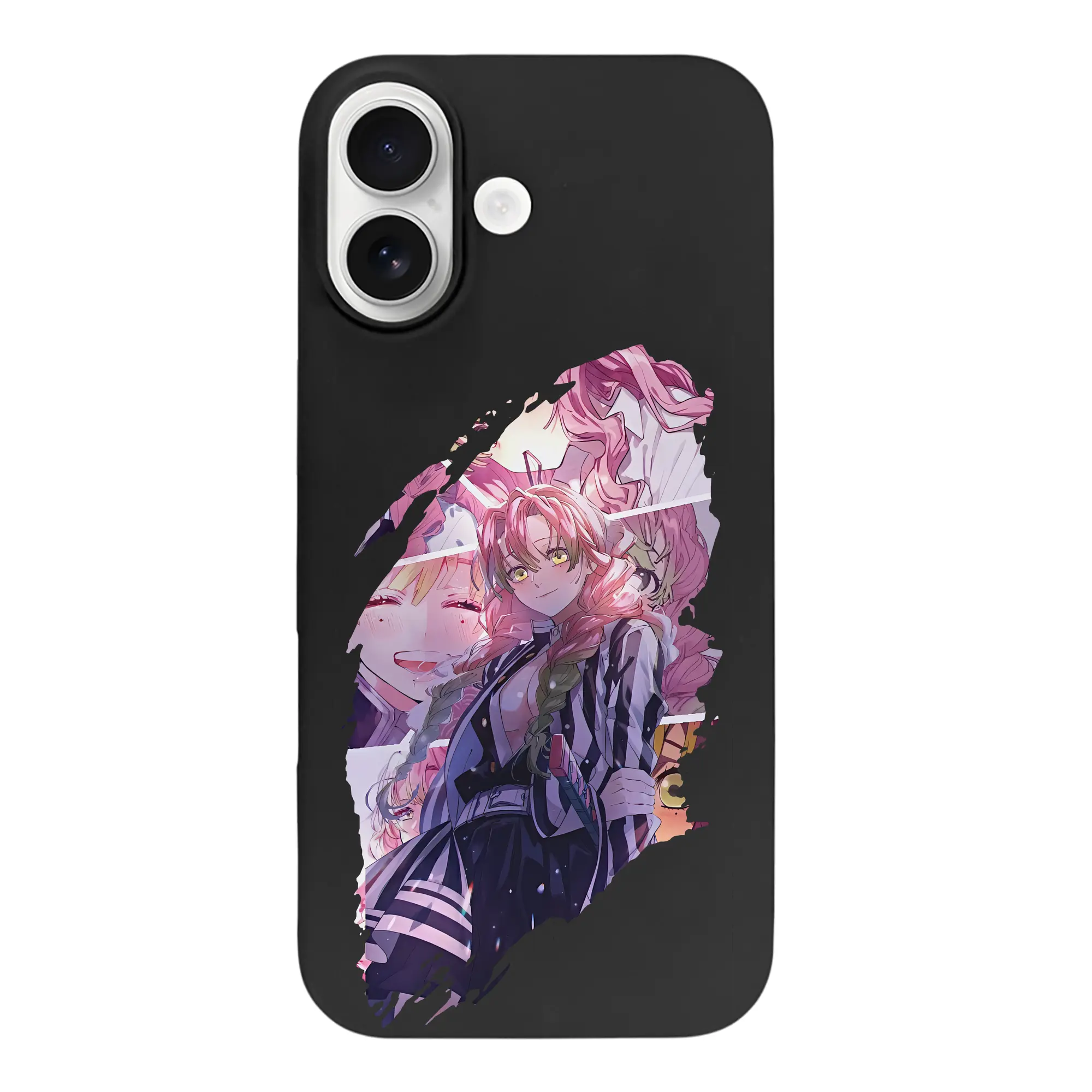 鬼滅の刃 グッズ,甘露寺 蜜璃 - iPhone 17 シリーズ シリコンケース 薄型 耐衝撃 指紋防止 ソフトタッチカバー 精密フィット 傷防止 保護ケース iPhone 17/17 Air/17 Pro/17 Pro Max 対応